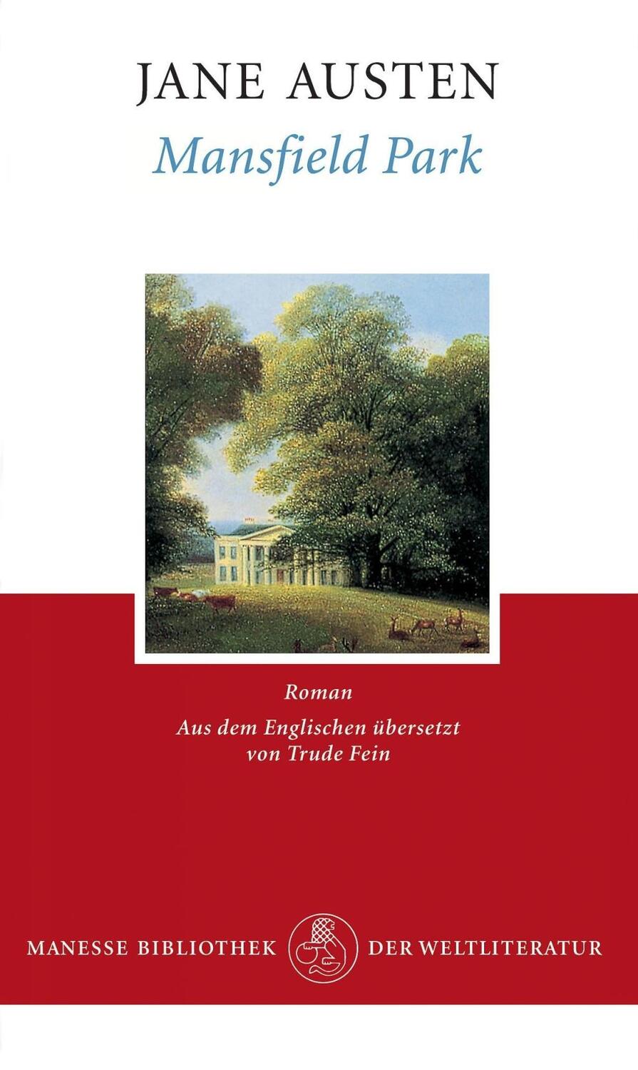 Cover: 9783717510260 | Mansfield Park | Jane Austen | Buch | Deutsch | 2001 | Manesse
