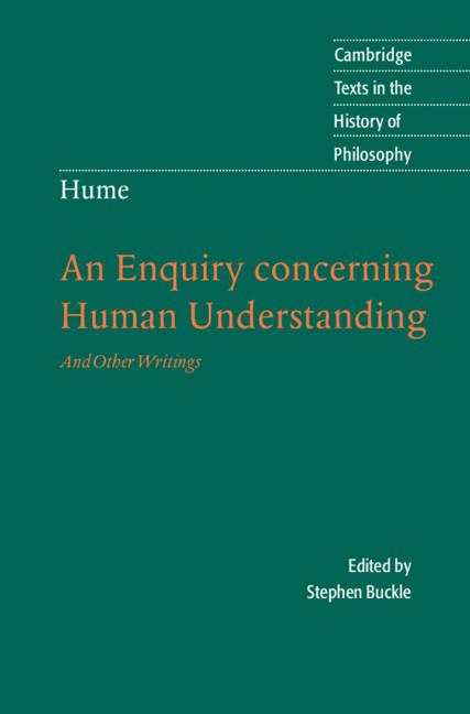 Cover: 9780521843409 | Hume | An Enquiry Conc Human Underst | Stephen Buckle | Buch | 2007