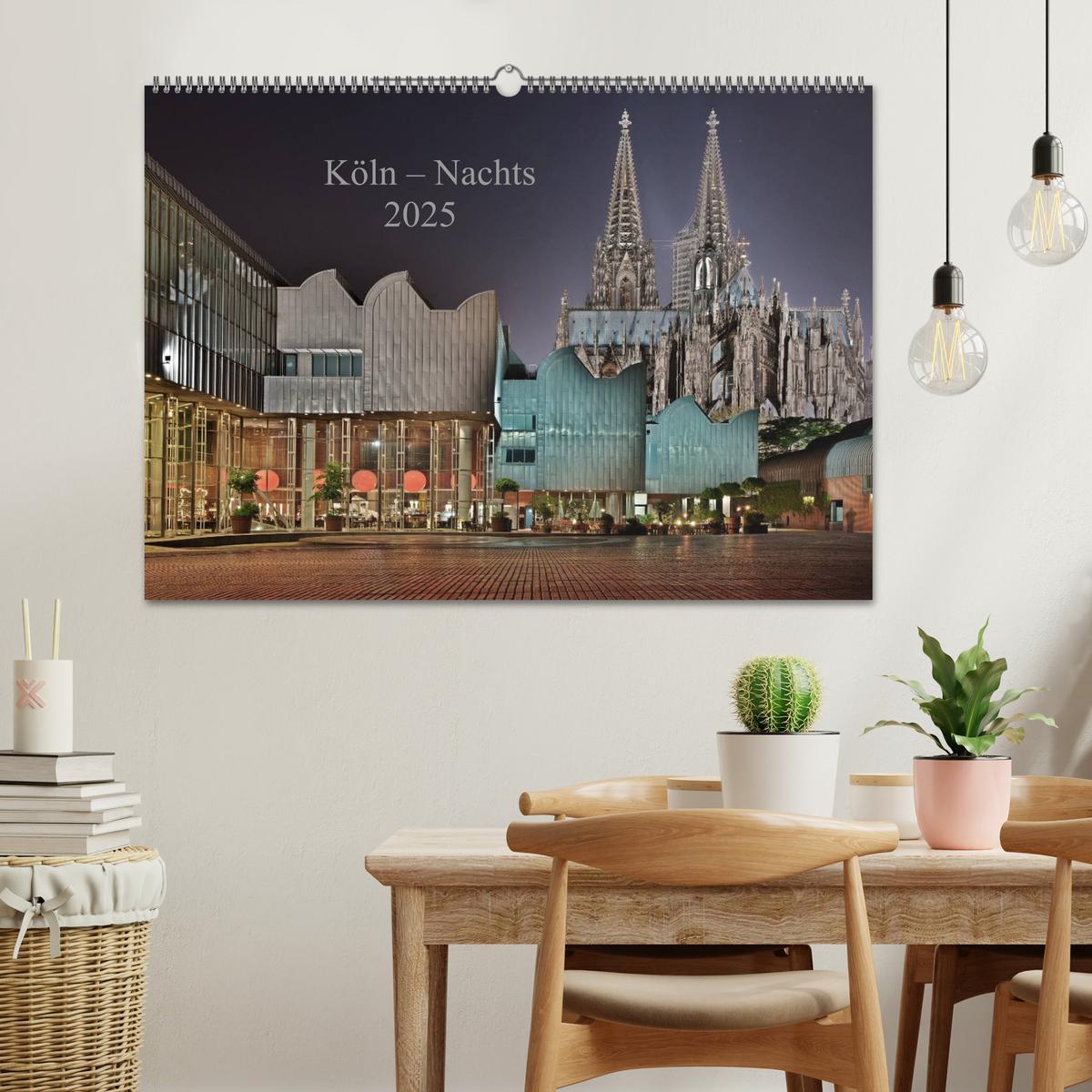 Bild: 9783435781706 | Köln ¿ Nachts 2025 (Wandkalender 2025 DIN A2 quer), CALVENDO...