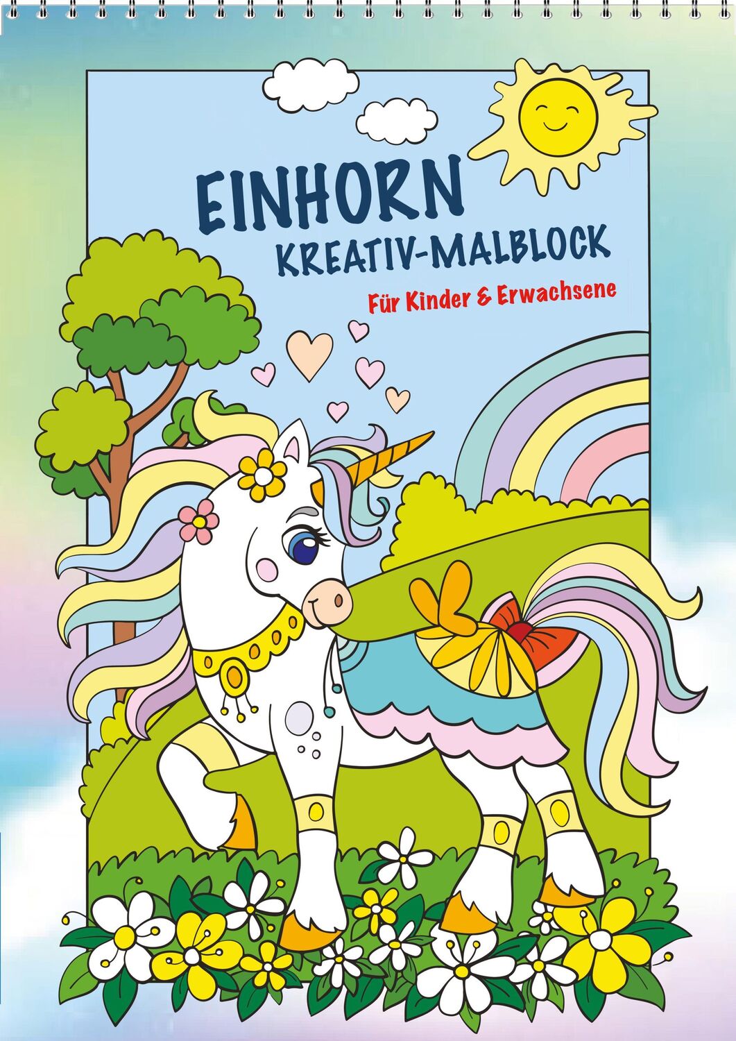 Cover: 9783872493965 | Einhorn Kreativ-Malblock | Für Kinder und Erwachsene | Carl Gerber