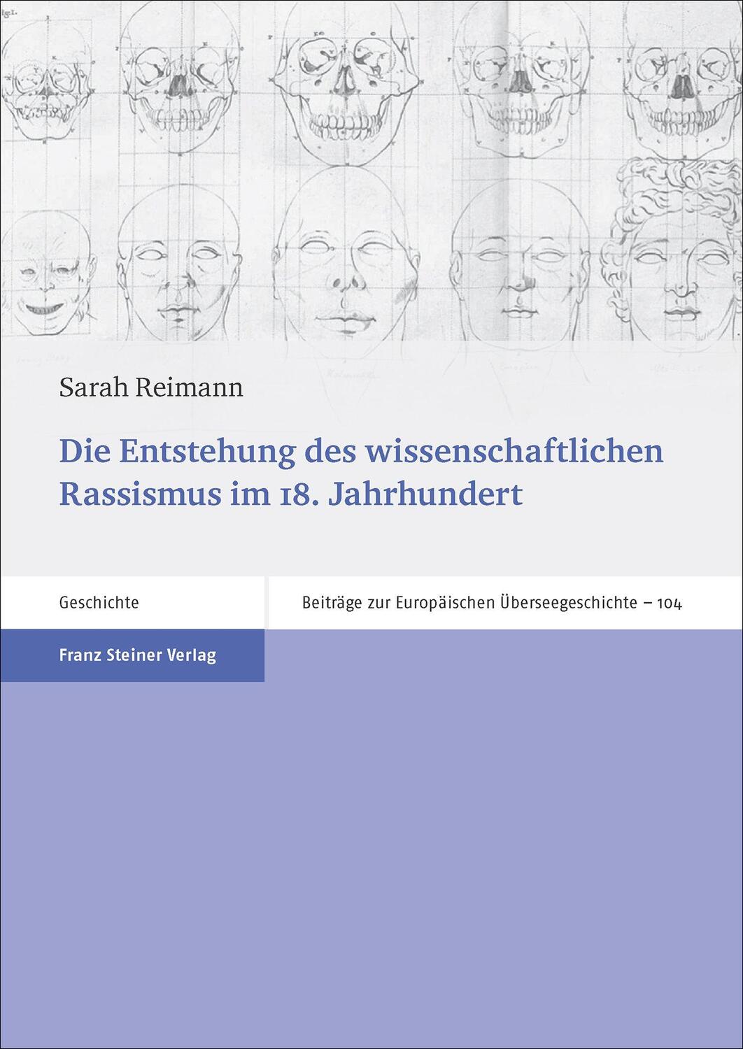 Cover: 9783515117562 | Die Entstehung des wissenschaftlichen Rassismus im 18. Jahrhundert