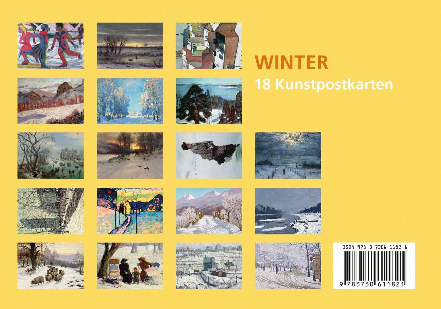 Bild: 9783730611821 | Postkarten-Set Winter | 18 Kunstpostkarten | Anaconda Verlag | Stück
