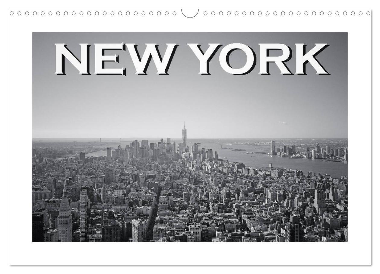 Cover: 9783383165597 | New York in schwarz weiss (Wandkalender 2024 DIN A3 quer), CALVENDO...