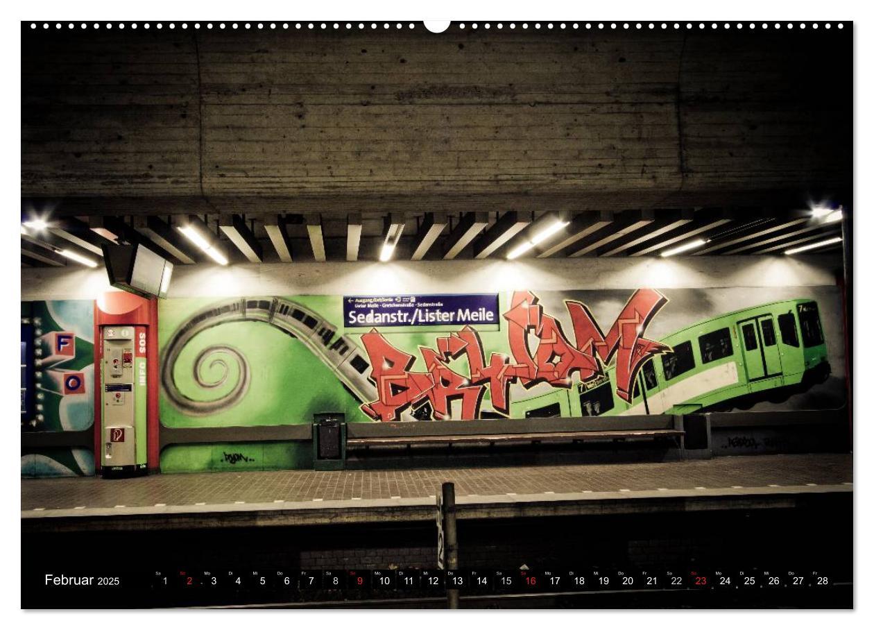 Bild: 9783435736669 | U-Bahn-Stationen Hannover (Wandkalender 2025 DIN A2 quer), CALVENDO...