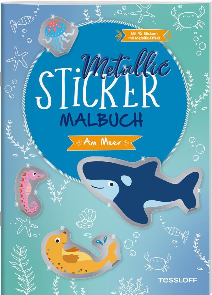 Cover: 9783788645762 | Metallic-Sticker Malbuch. Am Meer | Corina Beurenmeister | Broschüre