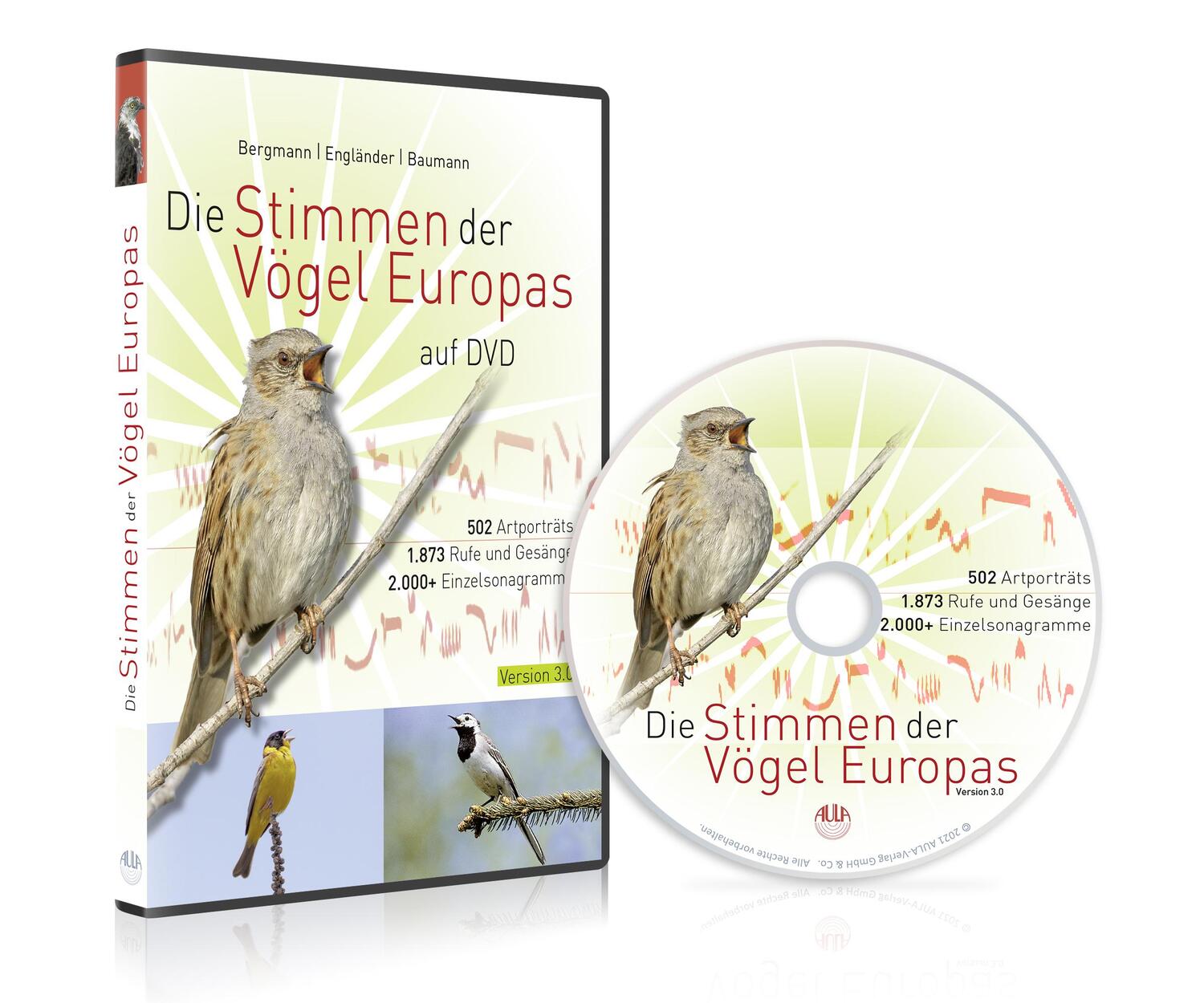 Cover: 9783891048177 | Die Stimmen der Vögel Europas auf DVD | Hans-Heiner Bergmann (u. a.)