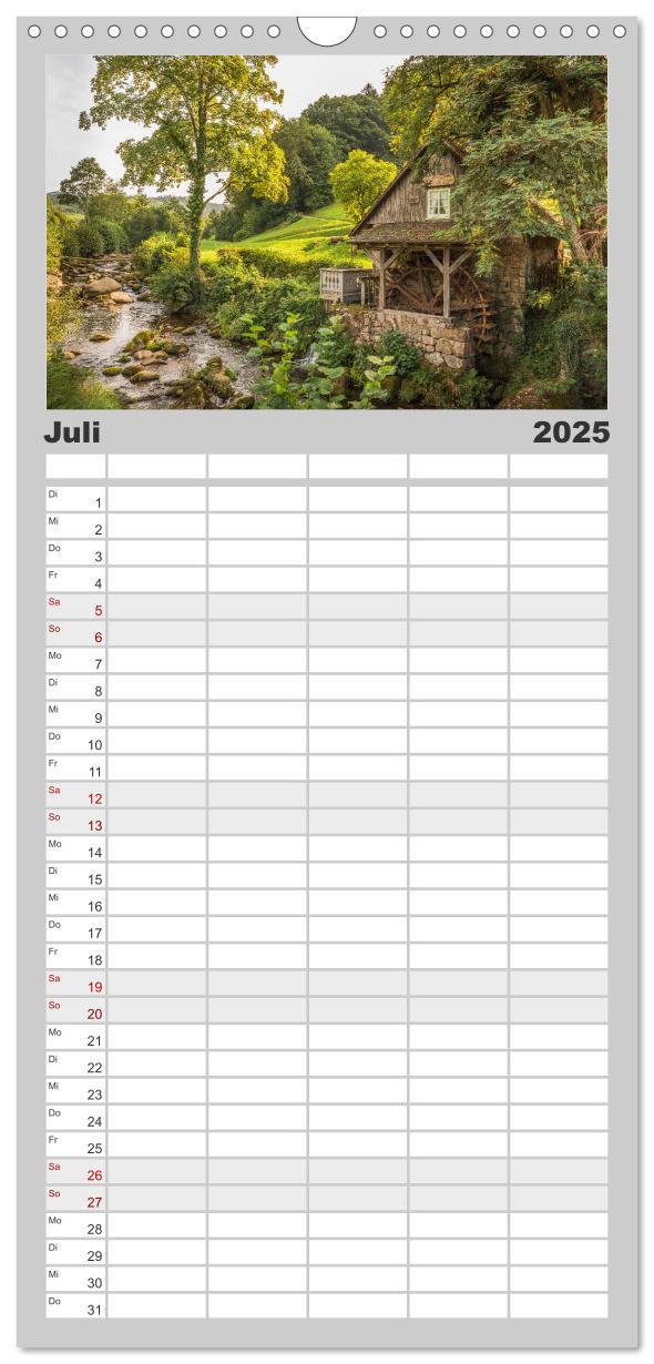 Bild: 9783457192870 | Familienplaner 2025 - Schwarzwald mit 5 Spalten (Wandkalender, 21 x...