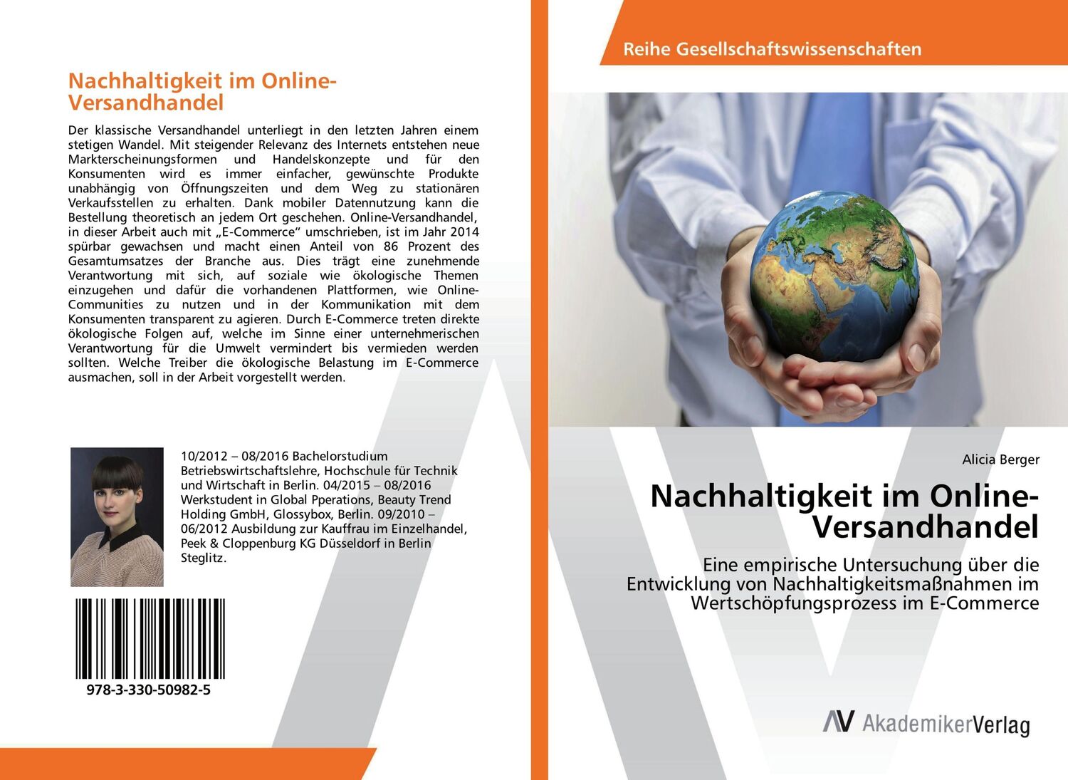 Cover: 9783330509825 | Nachhaltigkeit im Online-Versandhandel | Alicia Berger | Taschenbuch