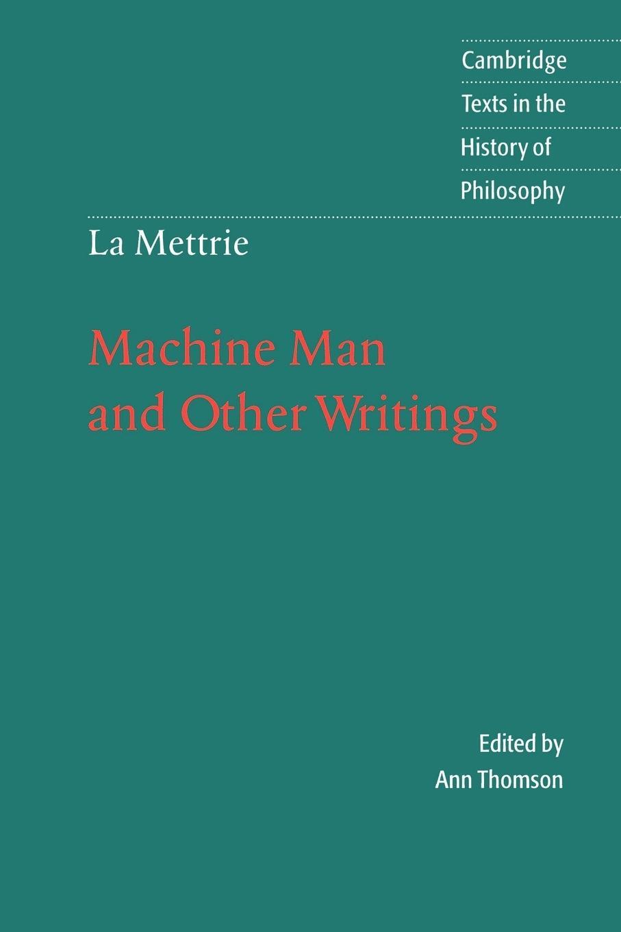 Cover: 9780521478496 | La Mettrie | Machine Man and Other Writings | Mettrie | Taschenbuch