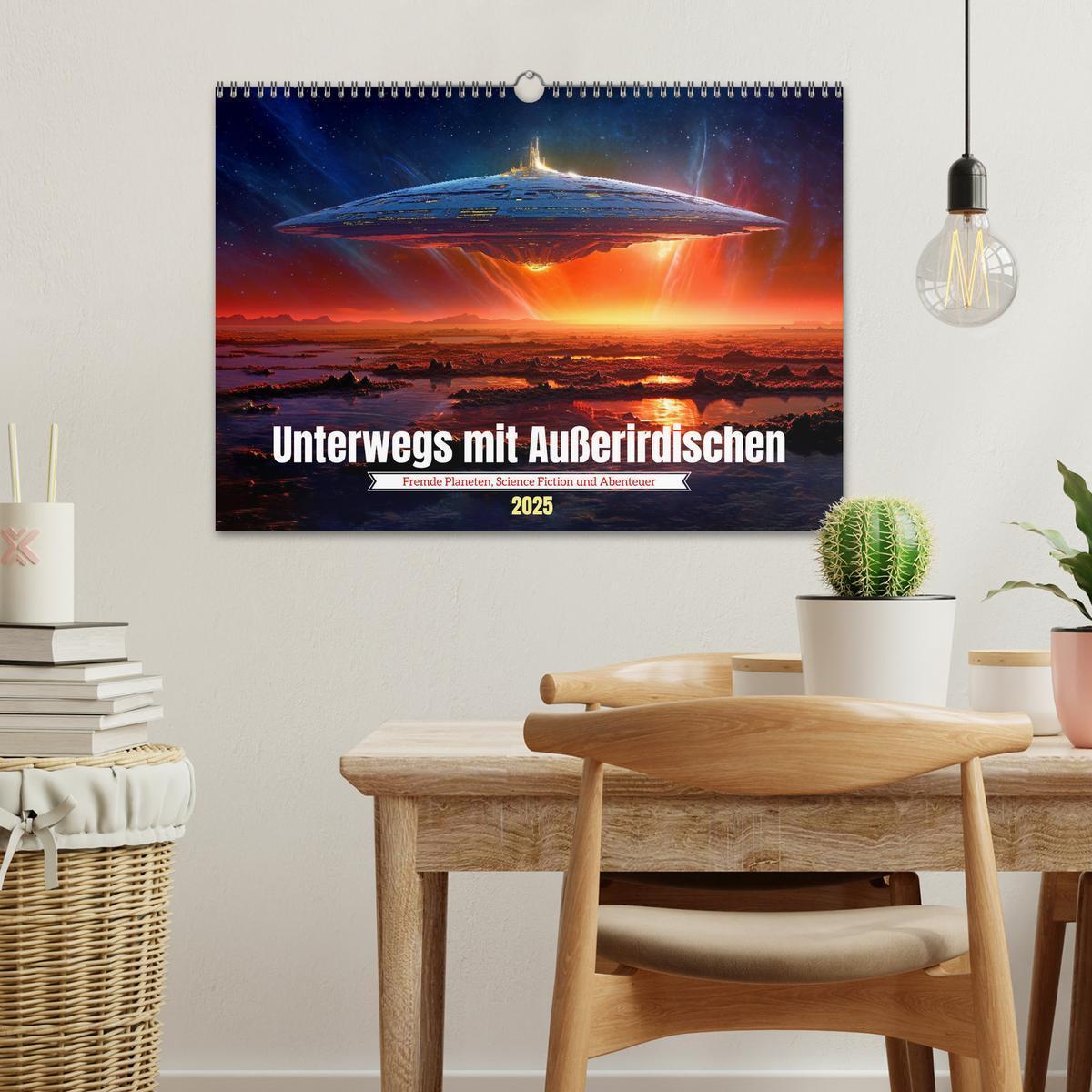 Bild: 9783383899584 | Unterwegs mit Außerirdischen (Wandkalender 2025 DIN A3 quer),...