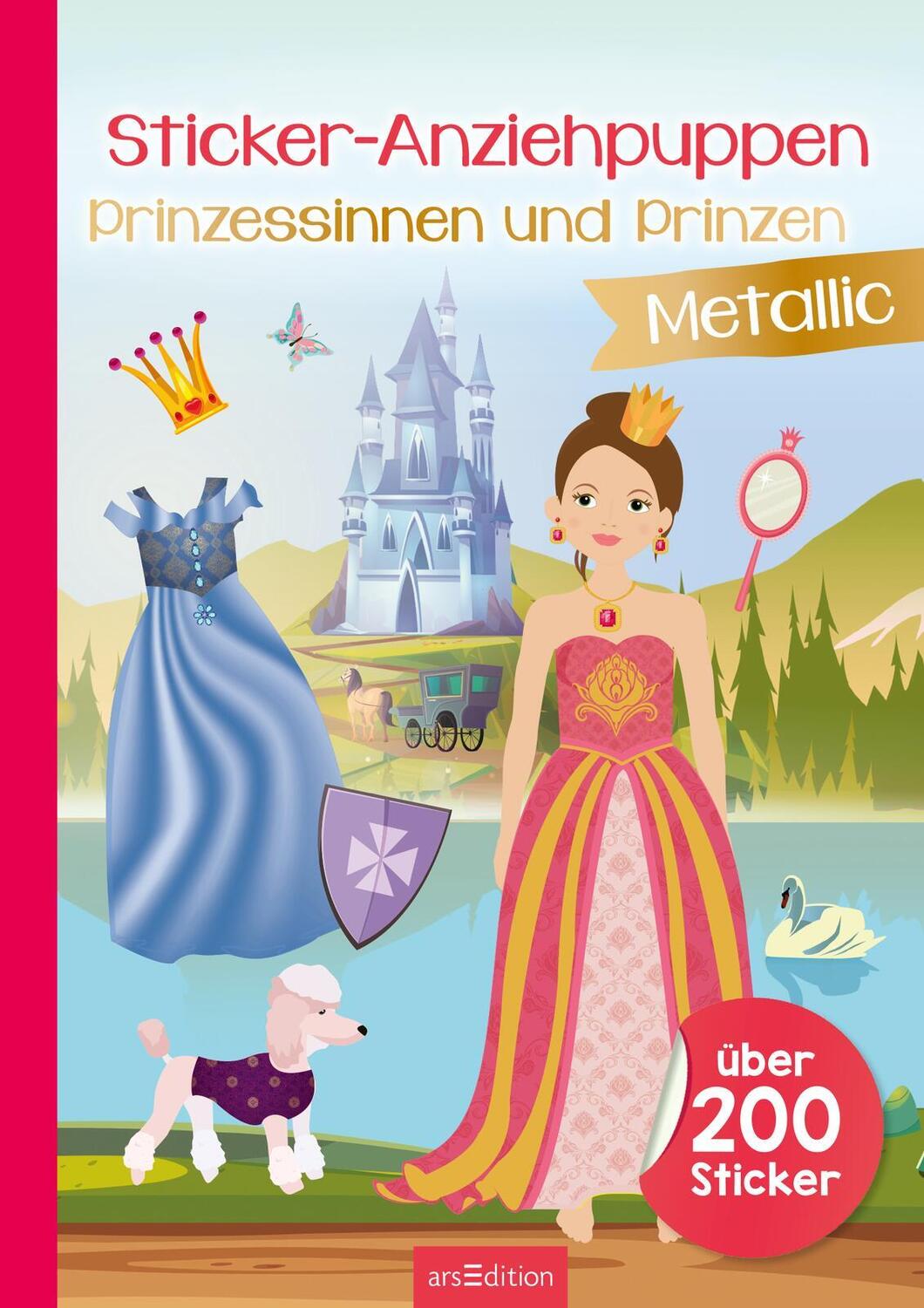 Bild: 9783845849126 | Sticker-Anziehpuppen Metallic - Prinzessinnen und Prinzen | Buch