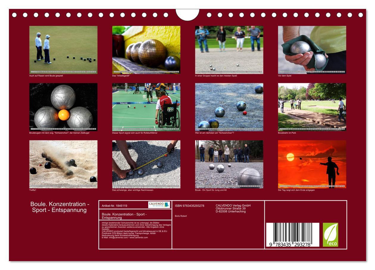 Bild: 9783435293278 | Boule. Konzentration - Sport - Entspannung (Wandkalender 2025 DIN...