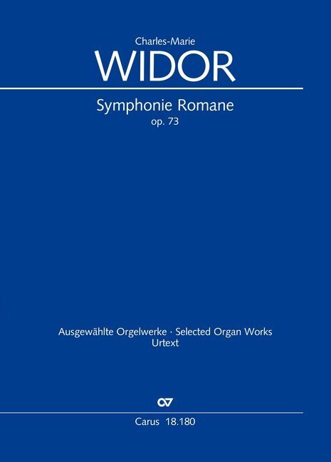 Cover: 9790007188986 | Symphonie Romane pour Orgue | op. 73 | Charles-Marie Widor | Buch