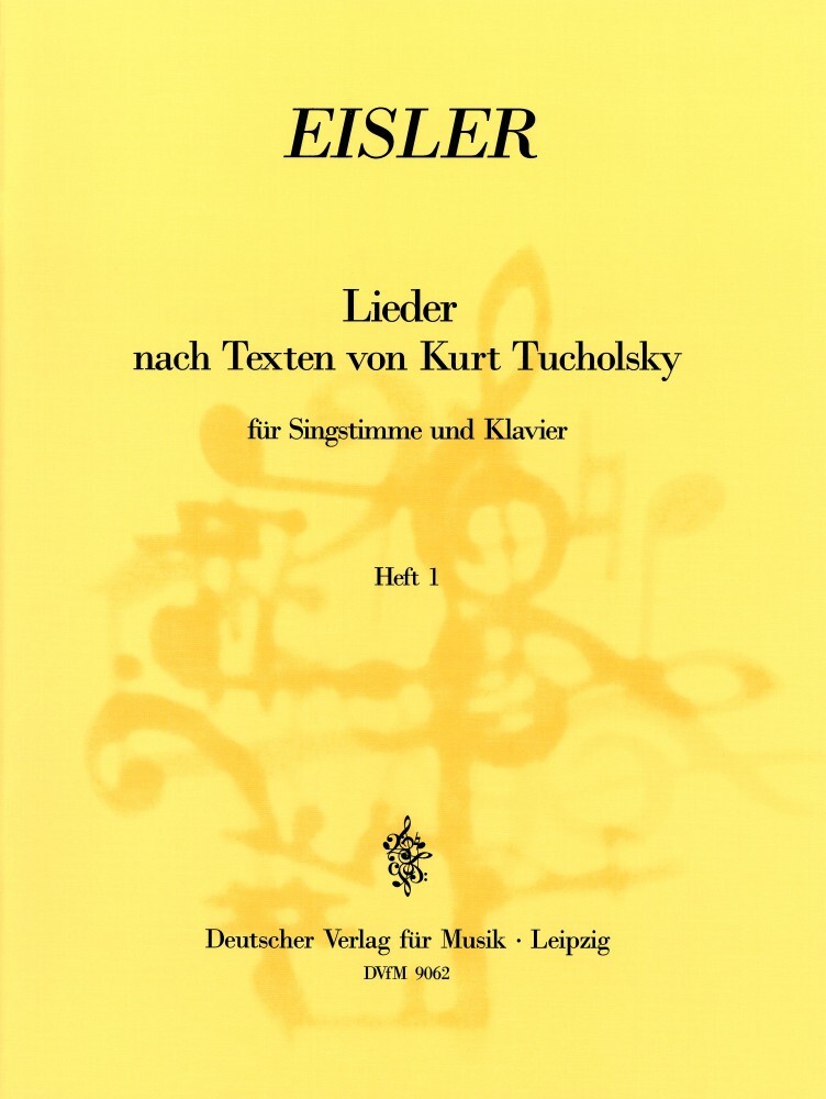 Cover: 9790200490947 | Tucholsky - Lieder Heft 1 | Hans Eisler | Buch | EAN 9790200490947