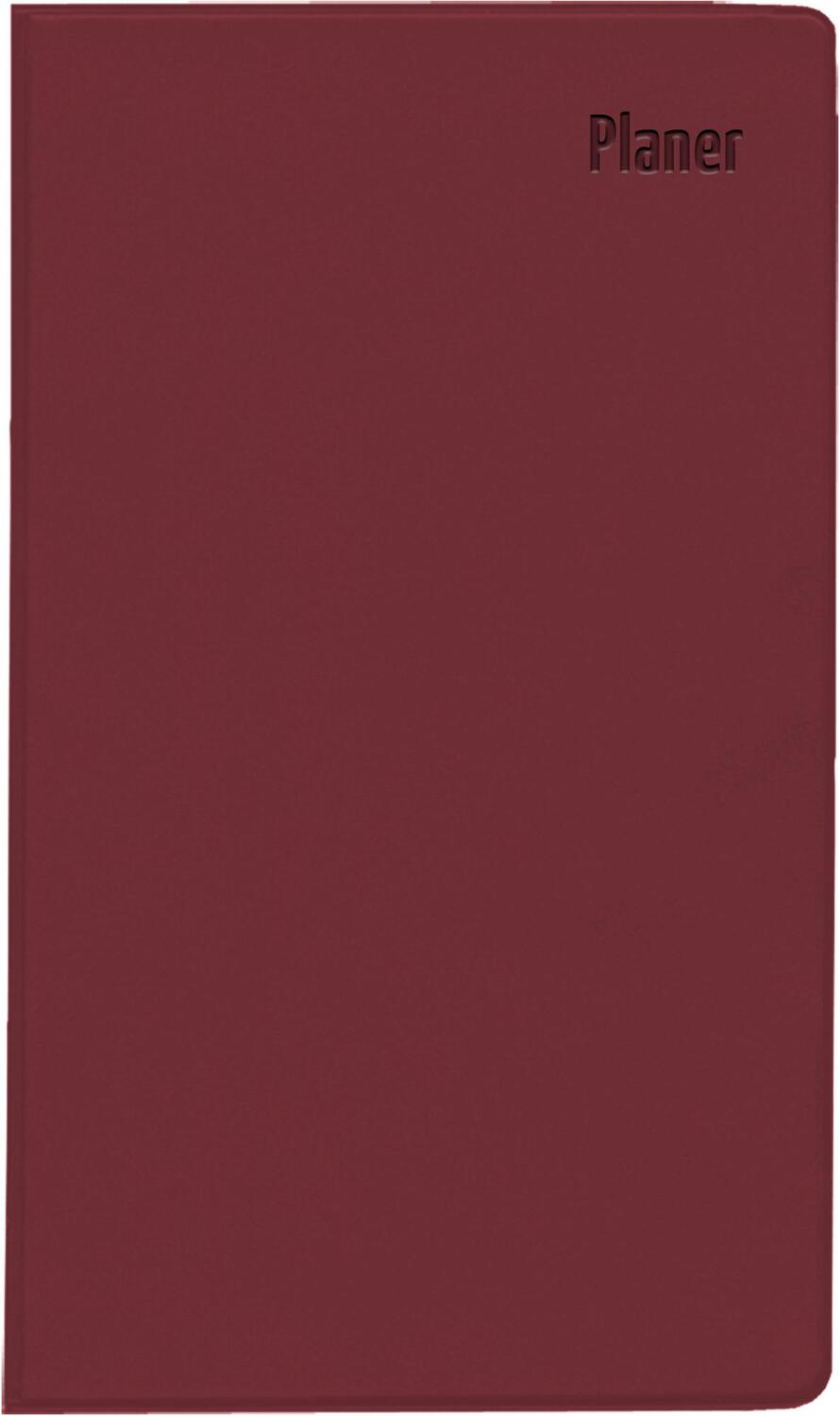 Cover: 4006928026883 | Taschenplaner Leporello PVC bordeaux 2025 - Bürokalender 9,5x16 cm...