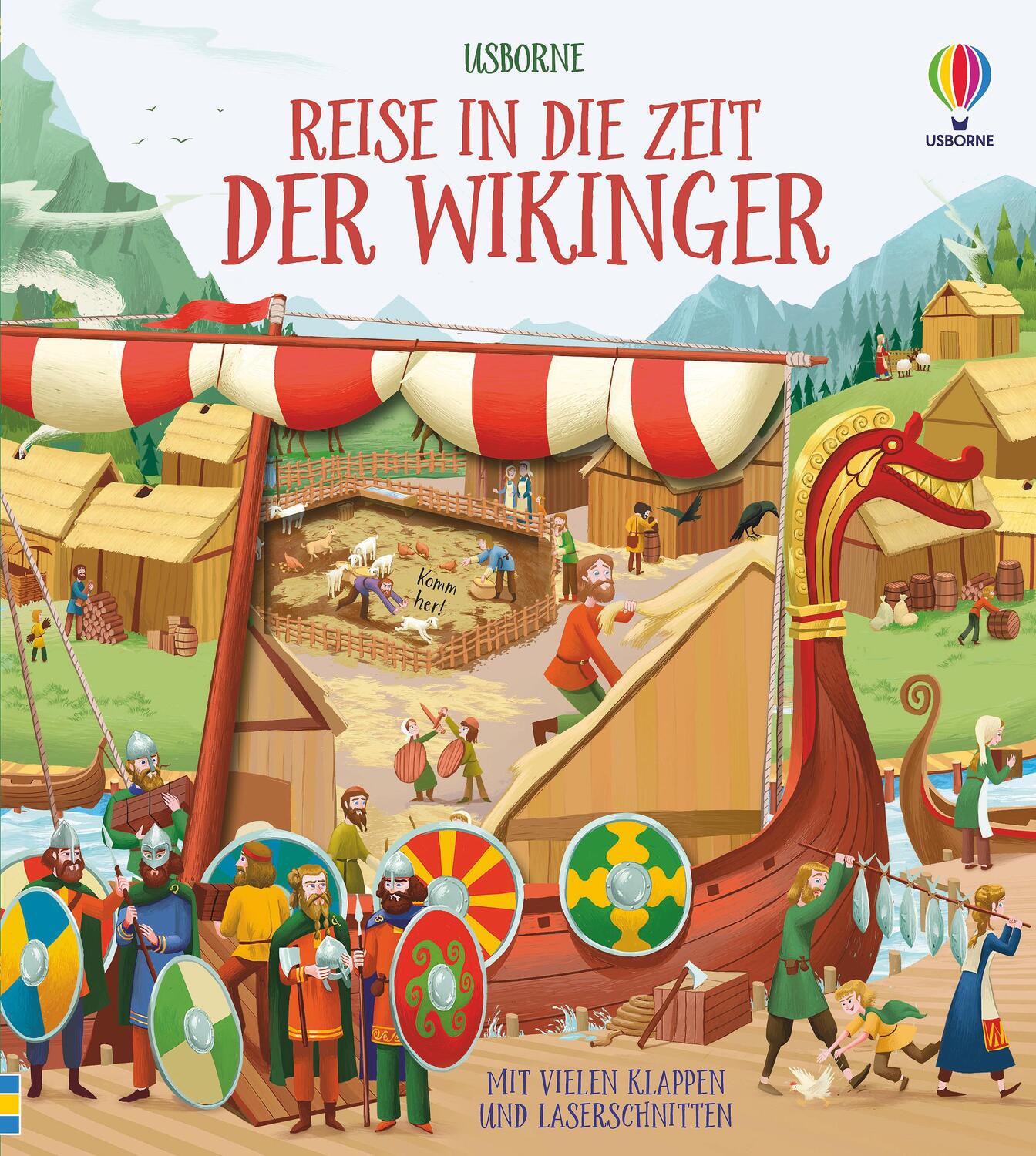 Cover: 9781789416626 | Reise in die Zeit der Wikinger | mit vielen Klappen und Laserschnitten