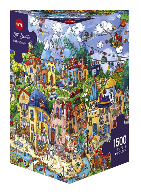 Cover: 4001689297442 | Happytown Puzzle | 1500 Teile | Rita Berman | Spiel | Deutsch | 2015