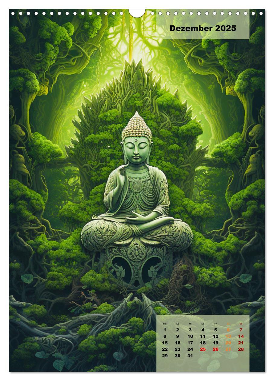 Bild: 9783435857159 | Jade Buddha - Finde die innere Mitte (Wandkalender 2025 DIN A3...