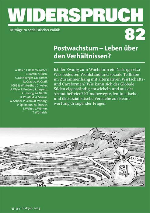 Cover: 9783039730360 | Widerspruch 82 | Postwachstum - Leben über den Verhältnissen? | Klebs