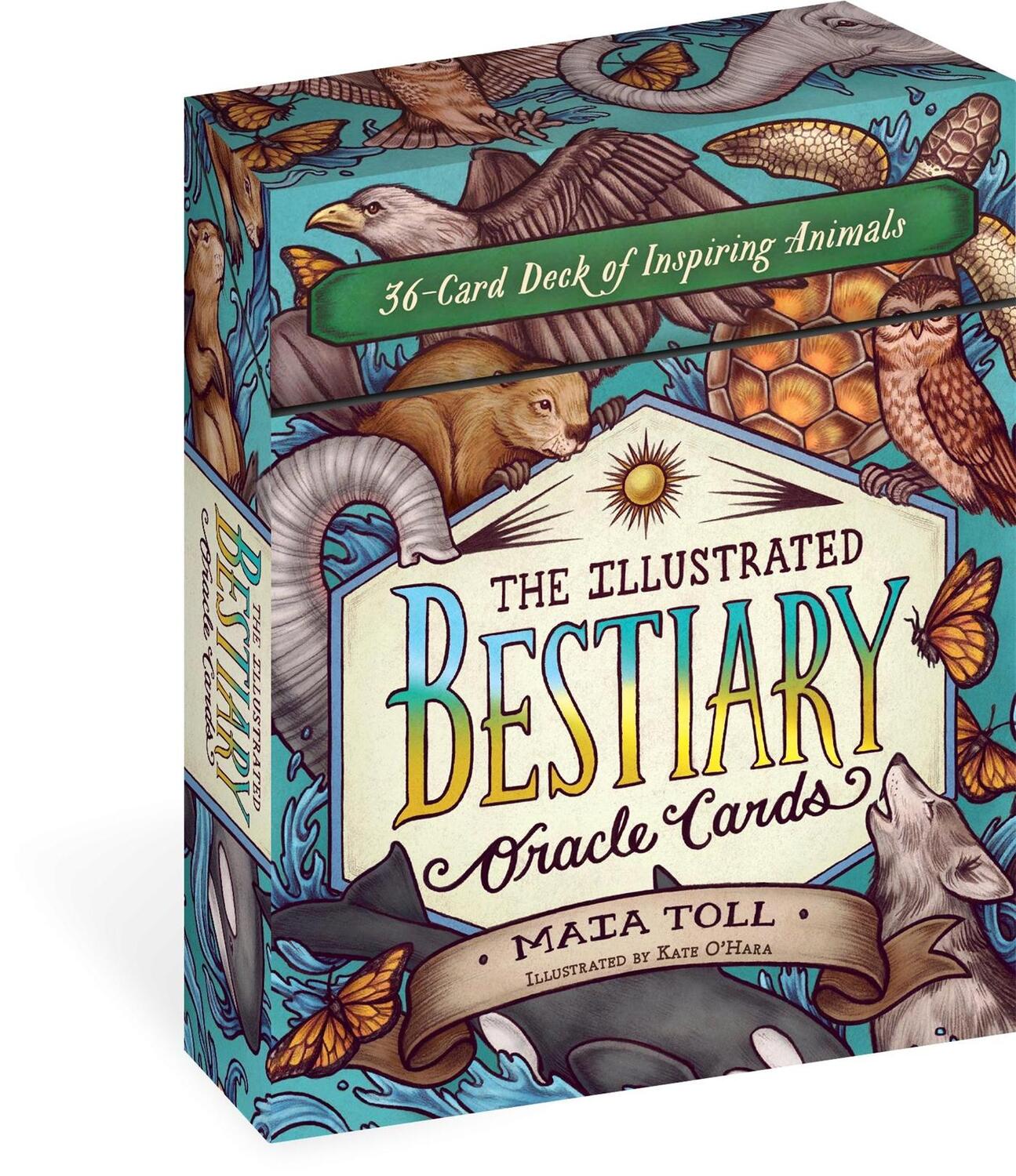 Cover: 9781635864861 | The Illustrated Bestiary Oracle Cards | Mata Toll | Wild Wisdom | 2021