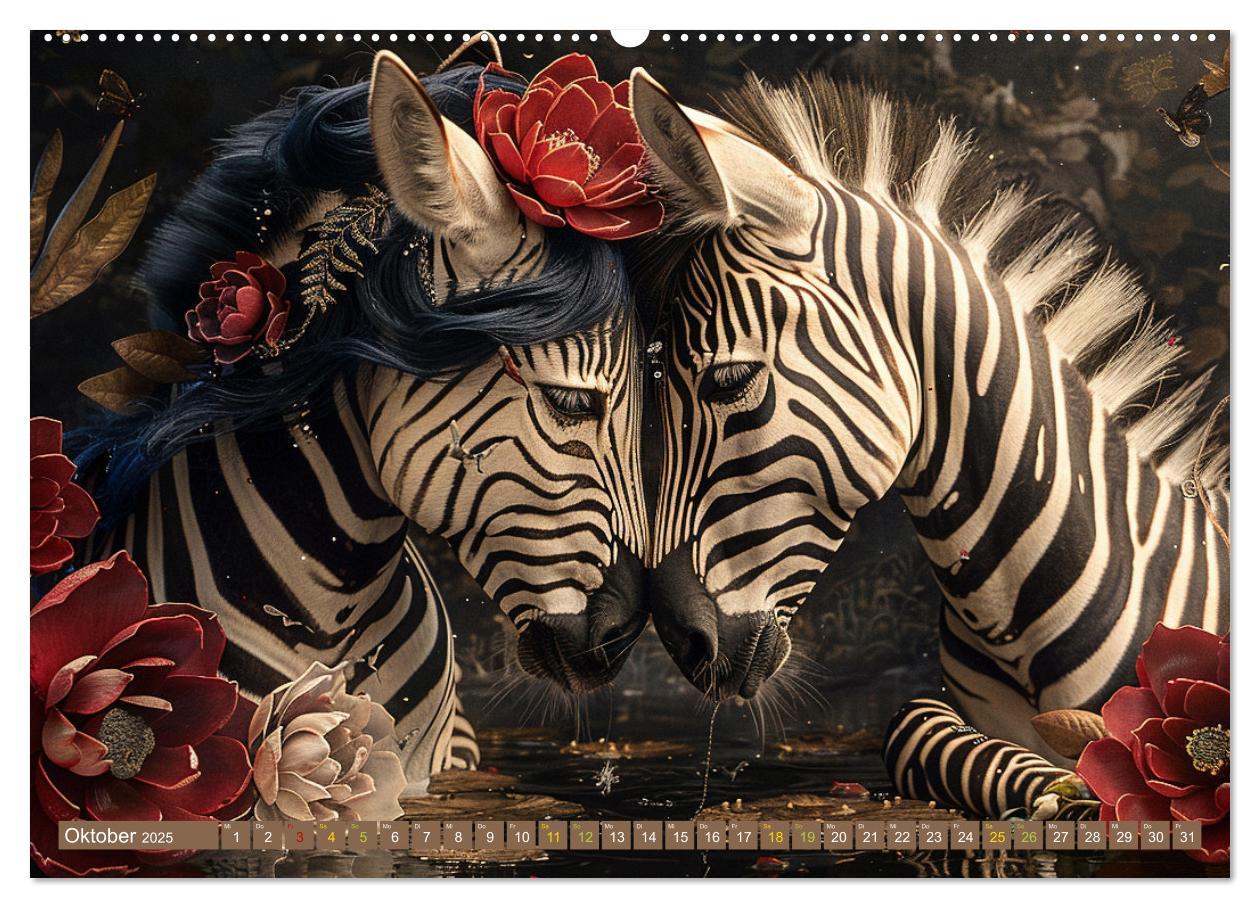 Bild: 9783457146200 | ZEBRAS - Modern Art (hochwertiger Premium Wandkalender 2025 DIN A2...