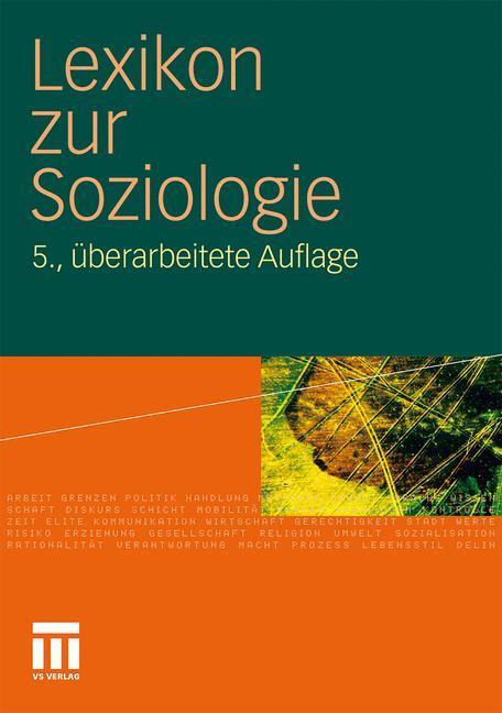 Cover: 9783531166025 | Lexikon zur Soziologie | Werner Fuchs-Heinritz (u. a.) | Buch | 2010