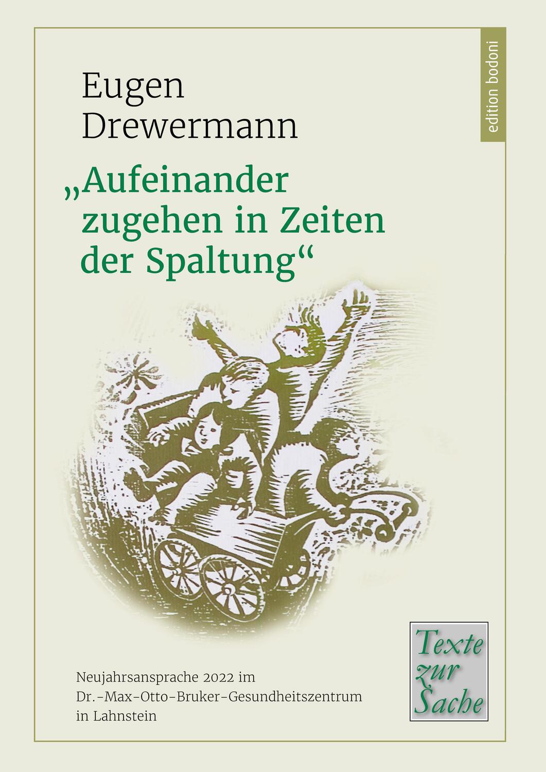 Cover: 9783947913305 | "Aufeinander zugehen in Zeiten der Spaltung" | Eugen Drewermann | Buch