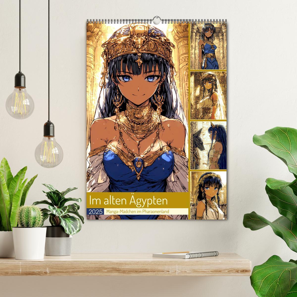 Bild: 9783457211427 | Im alten Ägypten. Manga-Mädchen im Pharaonenland (Wandkalender 2025...