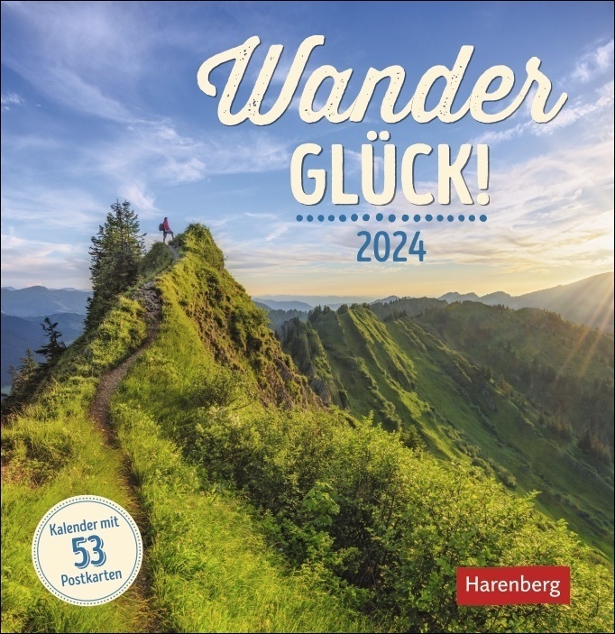 Cover: 9783840032639 | Wanderglück Postkartenkalender 2024. Foto-Kalender für...