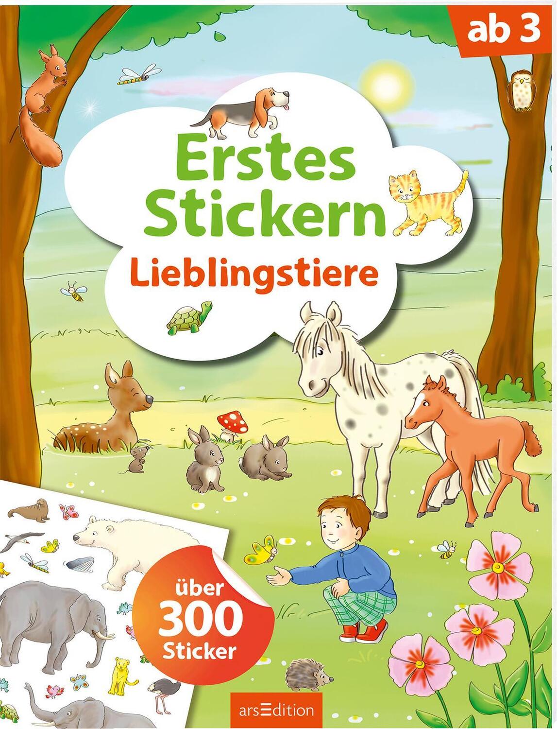 Cover: 9783845829050 | Erstes Stickern Lieblingstiere | Über 300 Sticker | Taschenbuch | 2019