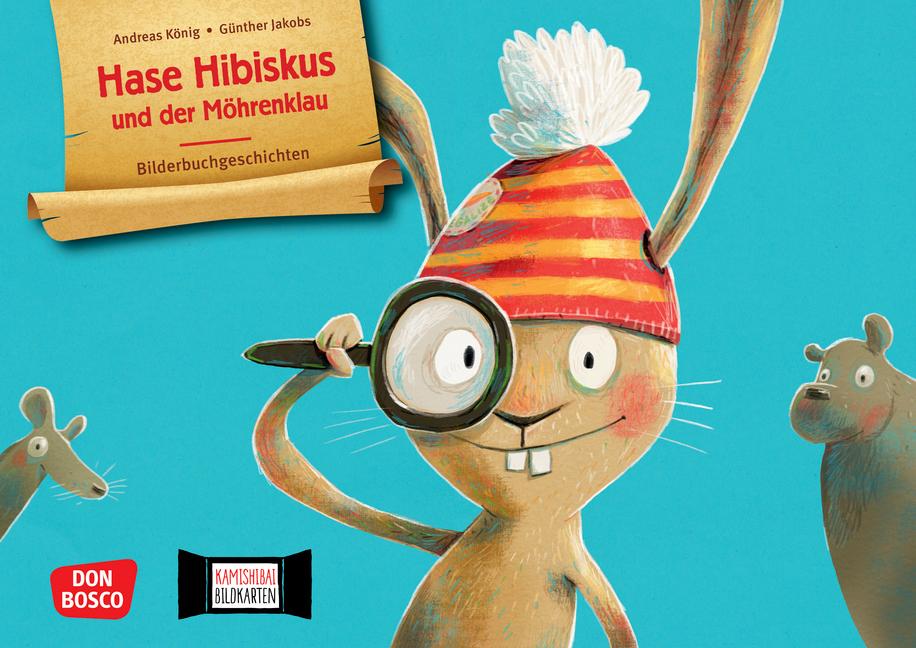 Cover: 4260694922347 | Hase Hibiskus und der Möhrenklau. Kamishibai Bildkartenset | König