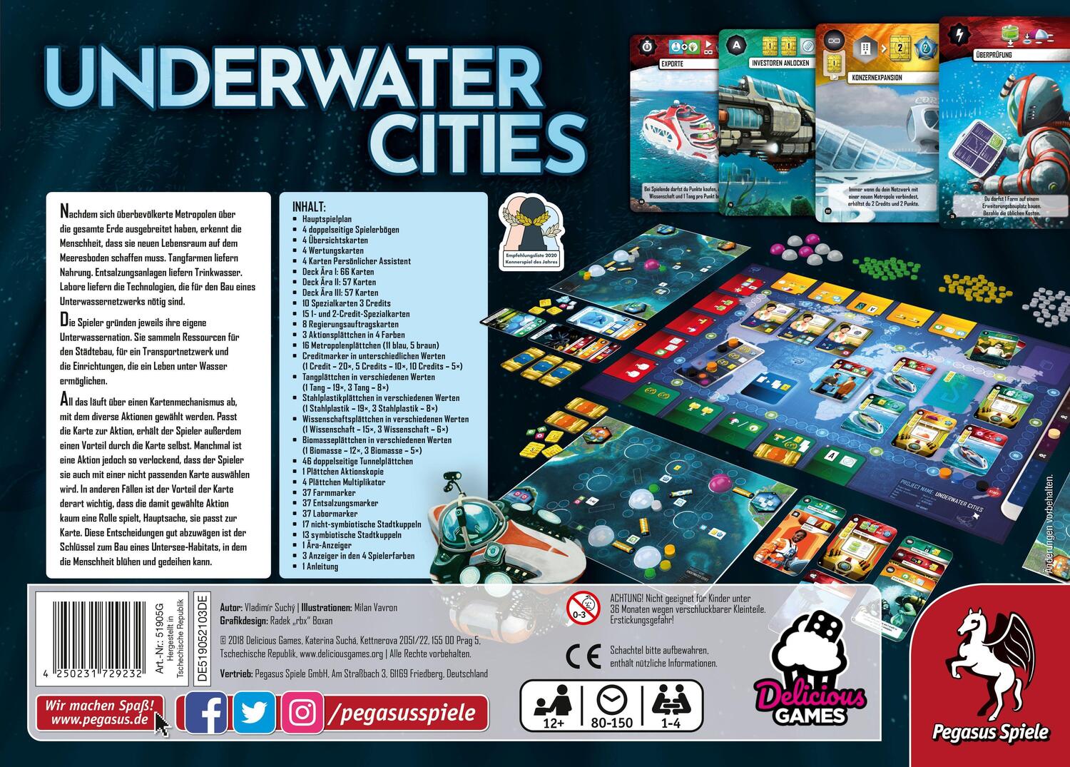 Bild: 4250231729232 | Underwater Cities (deutsche Ausgabe) *Empfohlen Kennerspiel 2020*