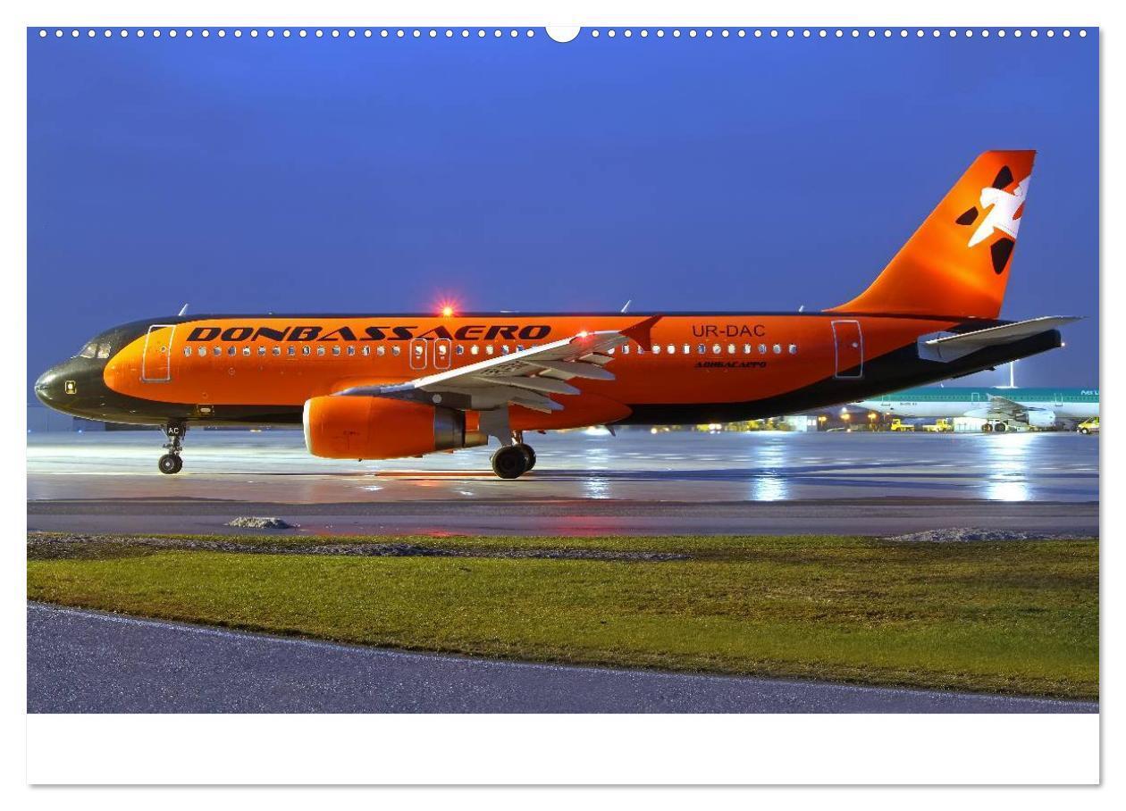 Bild: 9783435722969 | Flugzeuge bei Nacht (hochwertiger Premium Wandkalender 2025 DIN A2...