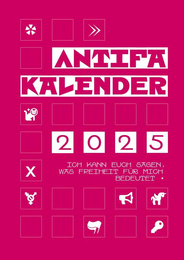 Cover: 9783897717251 | Antifaschistischer Taschenkalender 2025 | Kalendergruppe - Antifa