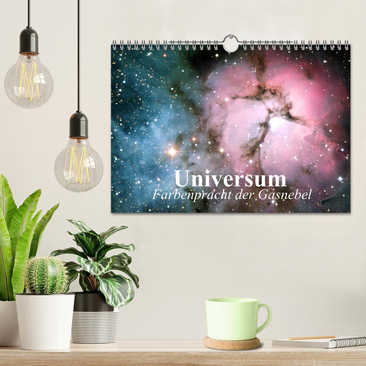 Bild: 9783435530519 | Universum. Farbenpracht der Gasnebel (Wandkalender 2025 DIN A4...