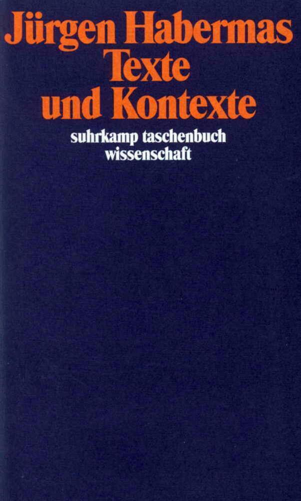 Cover: 9783518285442 | Texte und Kontexte | Jürgen Habermas | Taschenbuch | Suhrkamp