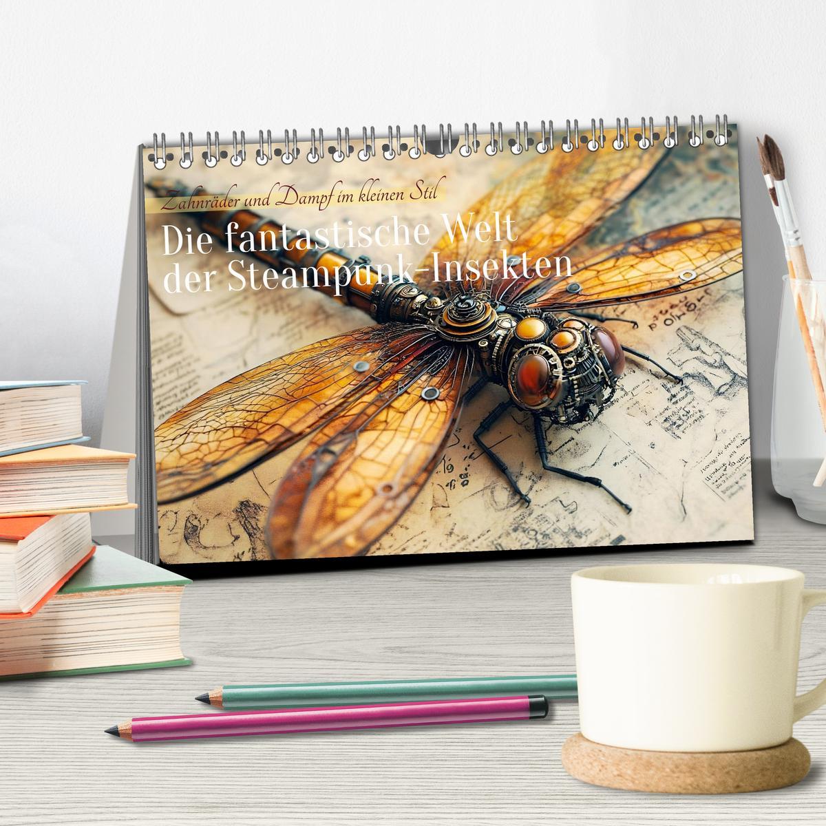 Bild: 9783457185841 | Die fantastische Welt der Steampunk-Insekten (Tischkalender 2025...