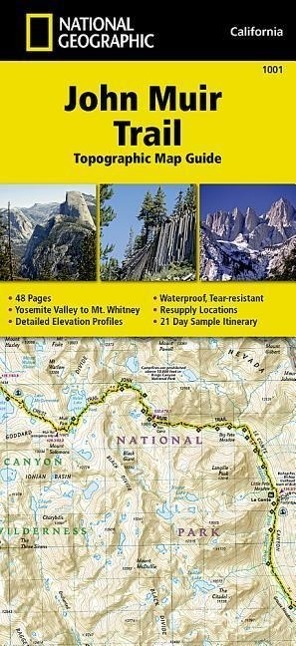 Cover: 9781566956895 | John Muir Trail Topographic Map Guide | National Geographic Maps