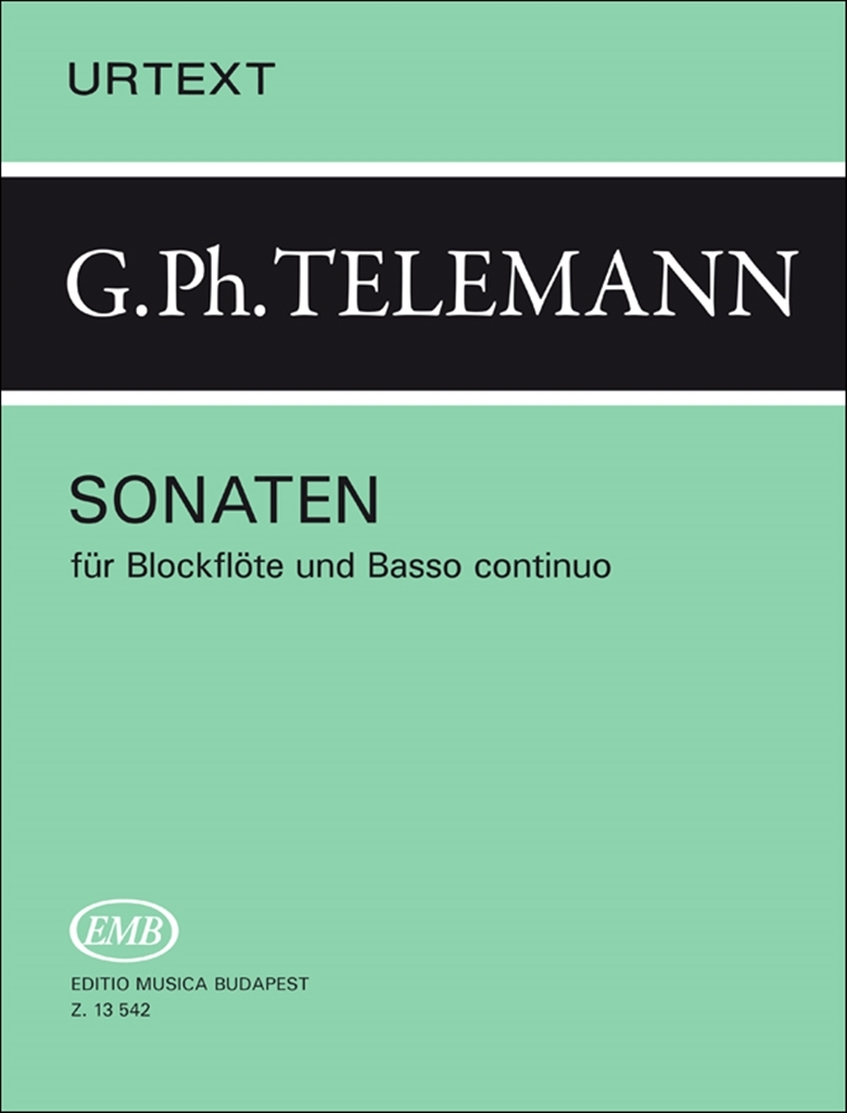 Cover: 9790080135426 | Sonatas for Recorder and Continuo | Georg Philipp Telemann | Buch
