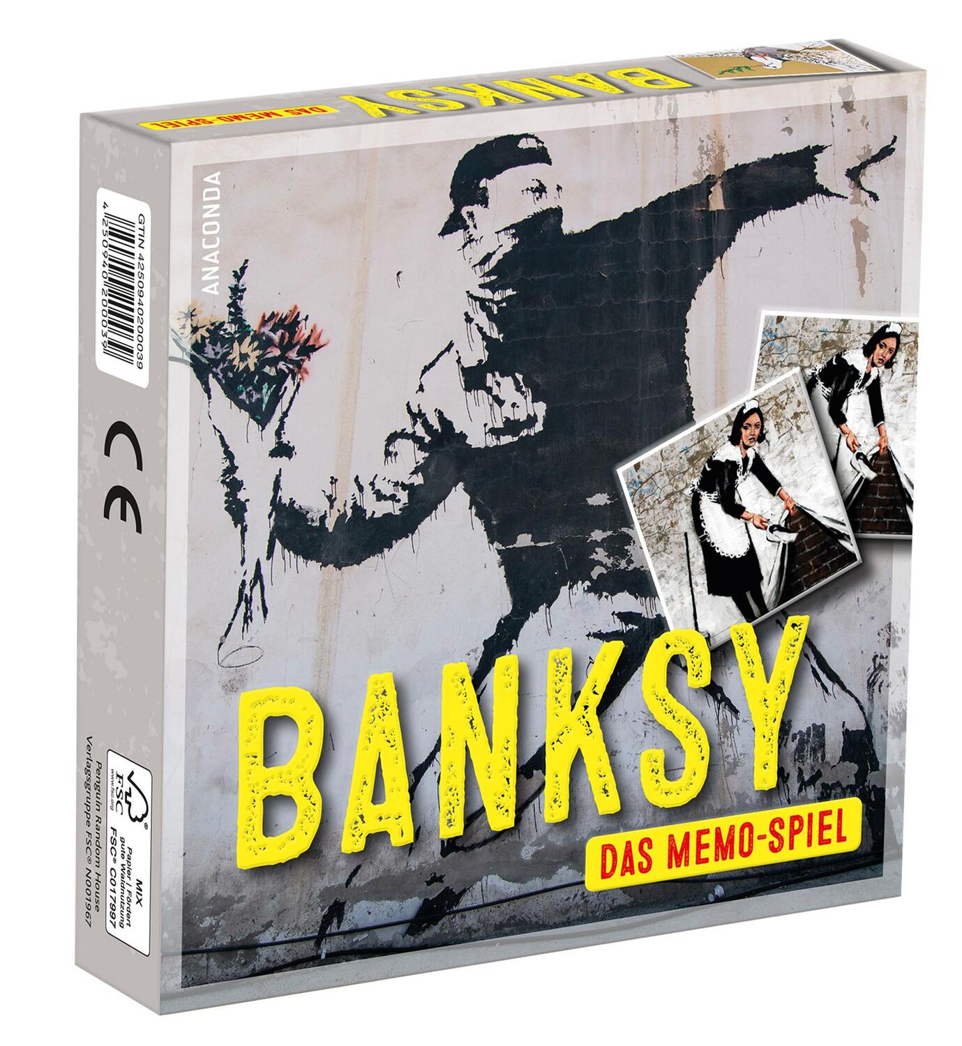Cover: 4250940200039 | Banksy - Das Memo-Spiel | Memo-Spiel mit 40 Spielkarten im Spielkarton
