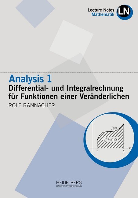 Cover: 9783946054689 | Analysis 1 / Differential- und Integralrechnung für Funktionen...