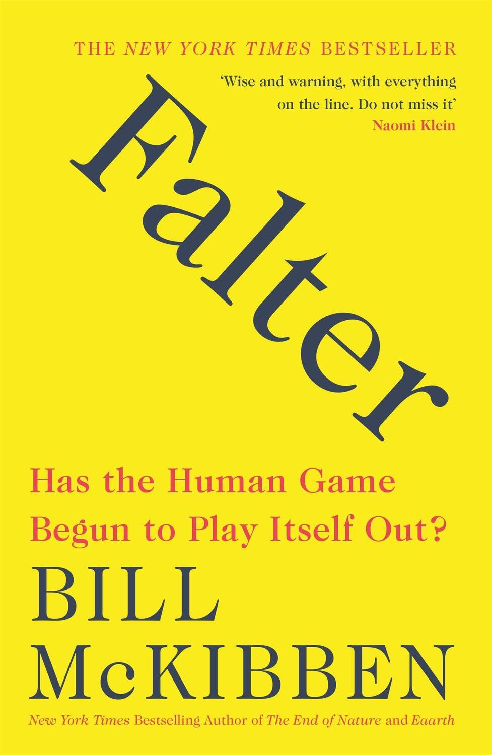 Cover: 9781472266514 | Falter | Has the Human Game Begun to Play Itself Out? | Taschenbuch