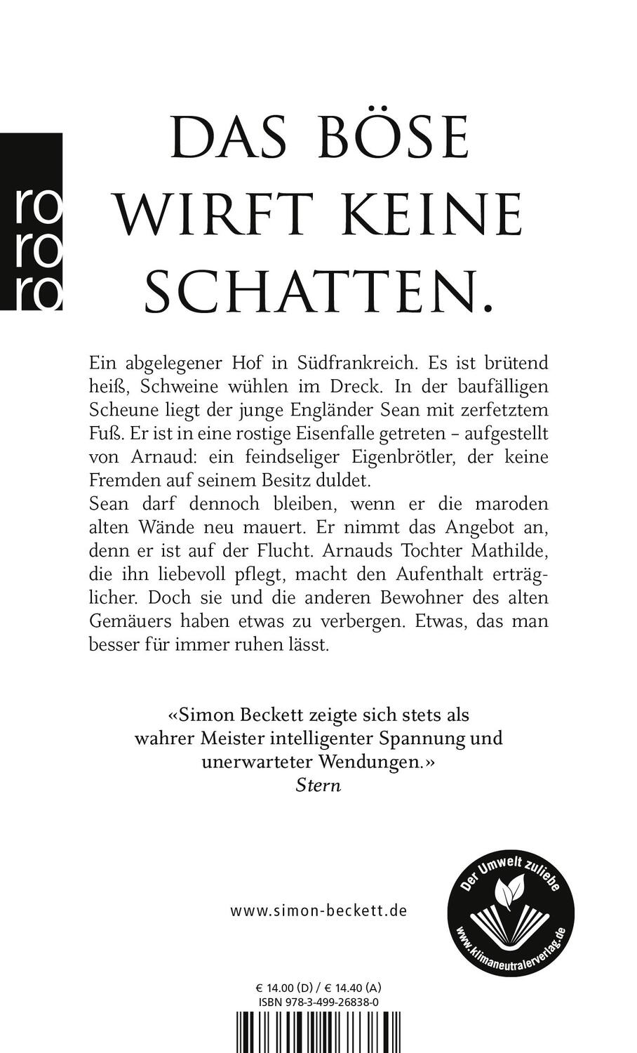 Rückseite: 9783499268380 | Der Hof | Simon Beckett | Taschenbuch | Deutsch | 2015