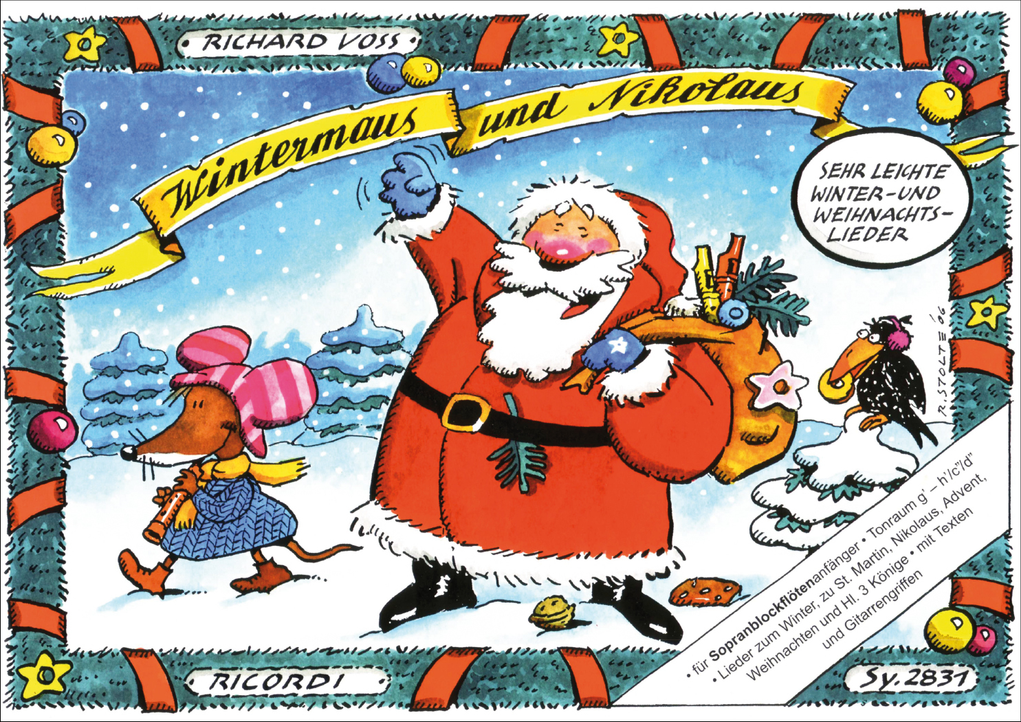Cover: 9790204228317 | Wintermaus und Nikolaus | Sehr leichte Winter- und Weihnachtslieder