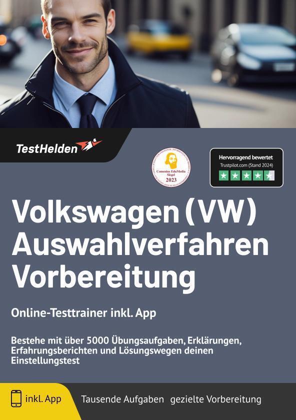 Cover: 9783988172310 | Volkswagen (VW) Auswahlverfahren Vorbereitung - Online-Testtrainer...