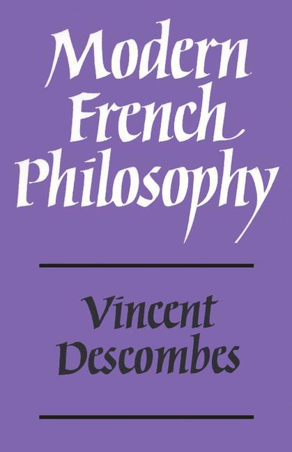 Cover: 9780521296724 | Modern French Philosophy | Vincent Descombes | Taschenbuch | Englisch