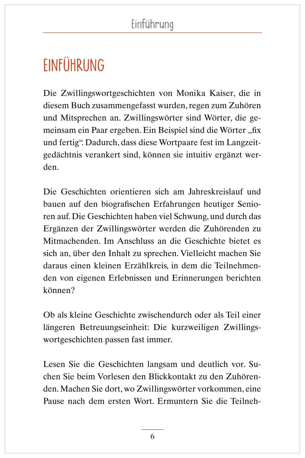 Bild: 9783948106218 | Zwillingswortgeschichten für Senioren | Monika Kaiser | Taschenbuch