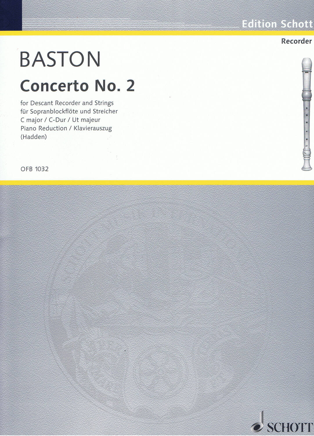 Cover: 9790220116957 | Concert 02 C | John Baston | Buch | Schott Music London