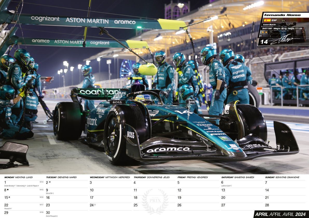 Bild: 9781960825377 | Formel 1 Kalender 2024 | Lewis Hamilton (u. a.) | Kalender | 14 S.