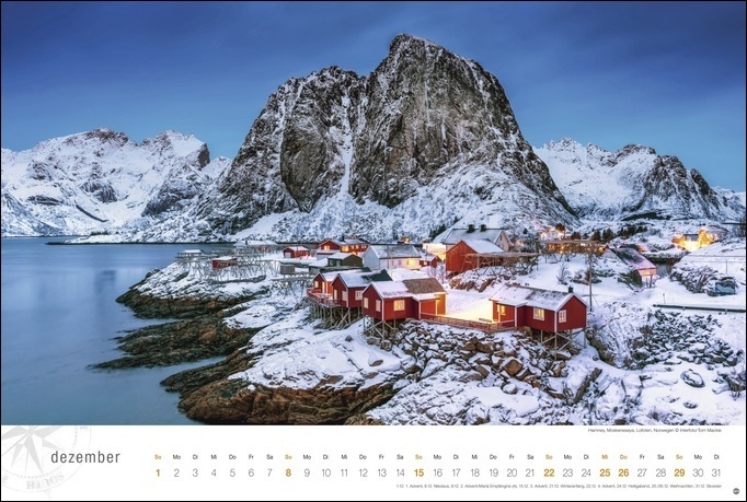 Bild: 9783756400935 | Skandinavien Globetrotter Kalender 2024. Stille Wasser, rote...